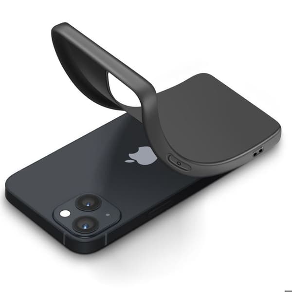 Silicone Cover til iPhone 13 med Diskret og Stødabsorberende Beskyttelse Mayaxess Sort Svart