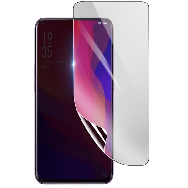 Näytönsuoja - 3MK - Oppo Find X - Iskunkestävä Hydrogeeli - Läpinäkyvä - Naarmuuntumaton Transparent