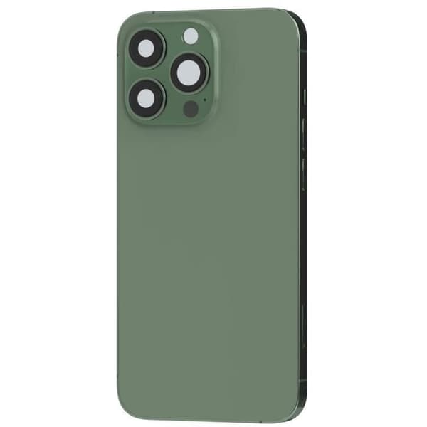 Chassi iPhone 13 Pro - AVIZAR - Bakre ersättningsruta - Grön - Hög kvalitet - Kvalitetskontroll Grön