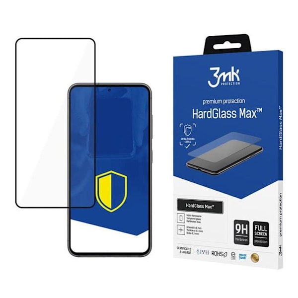 3mk HardGlass Max - Hærdet glas til Samsung Galaxy S24 FE (sort)