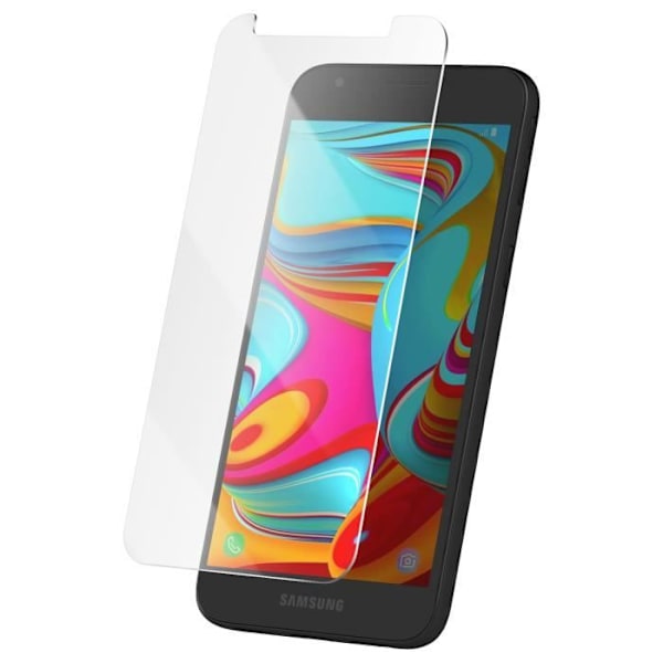 Härdat glas för Samsung Galaxy A2 Core Hårdhet 9H Represistent Transparent Transparent