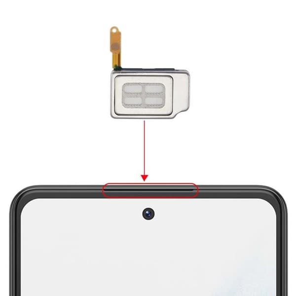 Originalt Internt Højttaler til Galaxy A53 Service Pack Samsung Sølv Grå
