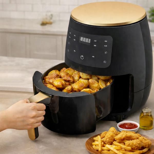 Luftfritös - CHEFFINGER - Cheffinger - 4,5 L - 1400 W - Digital pekskärm Svart