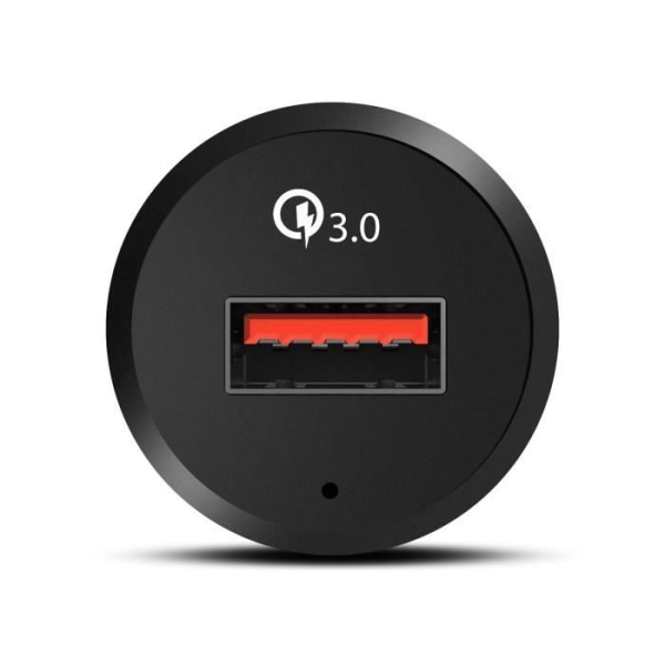 Bilcigarettænderoplader Quick Charge 3A Quick Charge 3.0 LinQ Sort Svart