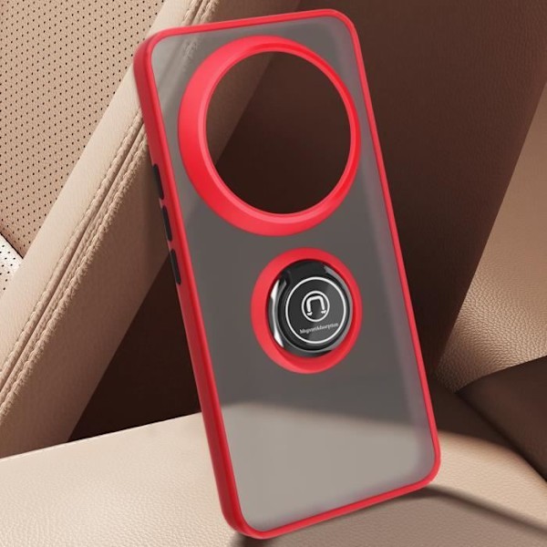 Fodral till Xiaomi 14 Ultra - AVIZAR - Metallringstödfunktion - Röd Röd