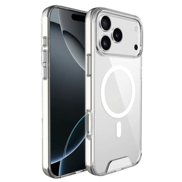 MagSafe-skal - MW - iPhone 17 Pro Max - Transparent - Stöttålig - Elegant Vit
