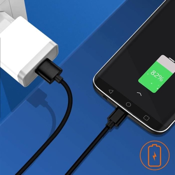 USB-USB Type C -kaapeli lataus- ja synkronointikaapeli 1,2 m alkuperäinen Xiaomi - musta