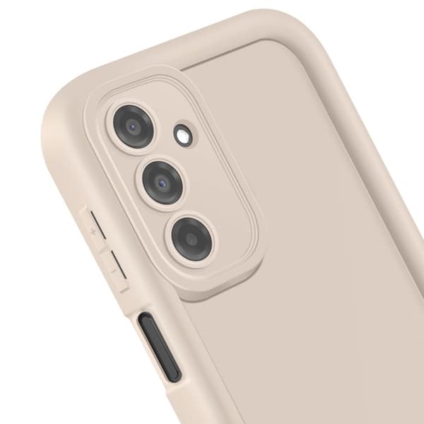 Coque - Samsung - Galaxy A26 - Silikone Blød - Soft Touch Finish - Kamera Beskyttelse Beige