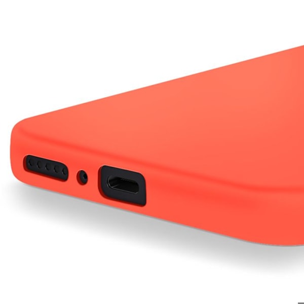 Fodral för Xiaomi Redmi Note 14 5G Semi-stiff Soft-touch Anti-spår Orange Orange