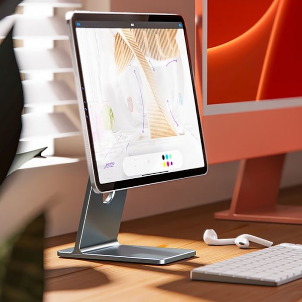 Supportbureau Magnétique iPad Pro 11, iPad Air 2021 og 2022 Foldbar 4smarts
