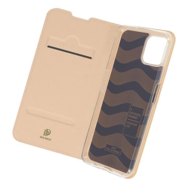 Housse Oppo Reno 4Z - Dux Ducis - Ekologiskt läder - Stödfunktion - Kortfick - Rosa Rosa
