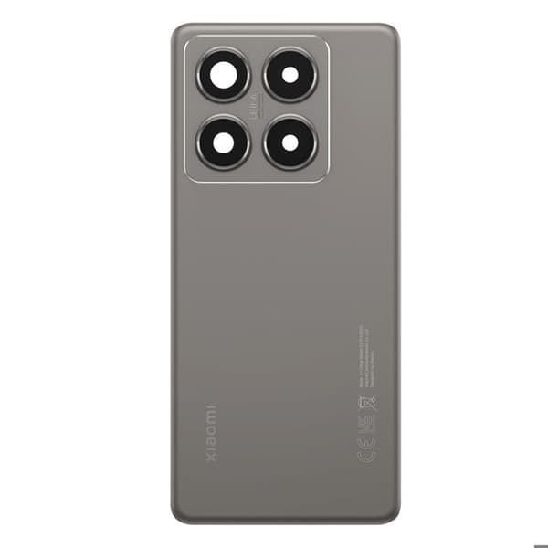 Baksida - XIAOMI - 14T Pro - Original - Grå - Förenklad installation Grå