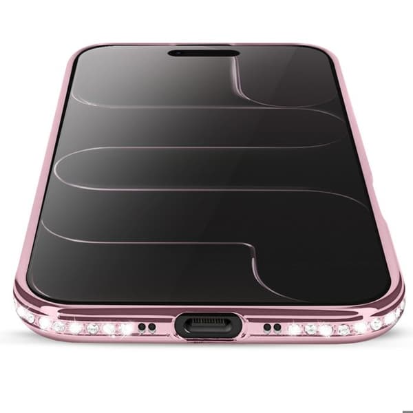MagSafe case - AVIZAR - iPhone Air - Rosenchampagne - Strassé - Blød Rosa