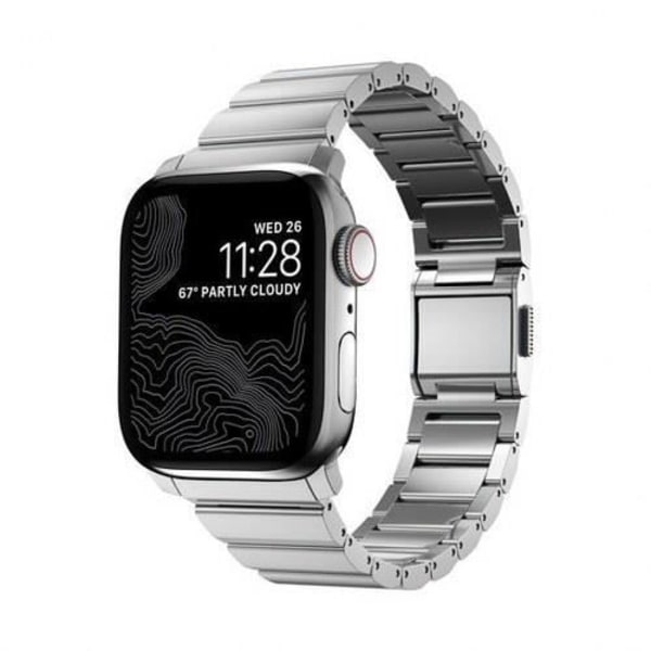 Acer-rem för Apple Watch 6-9 och SE 38-40-41mm Nomad Silver
