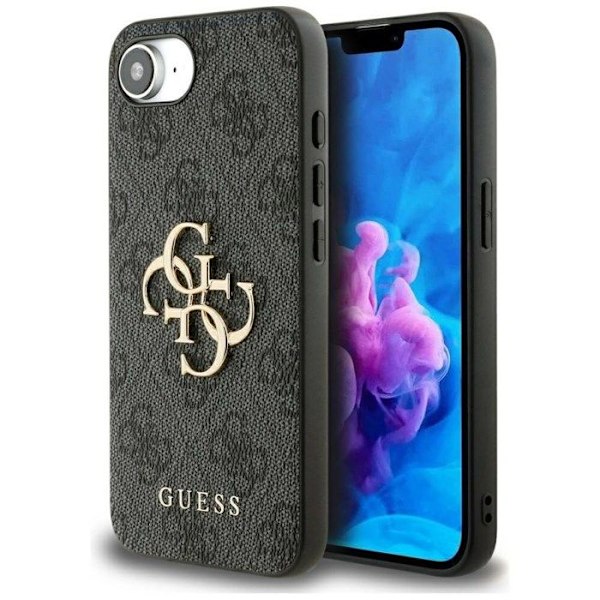 Coque Guess 4G Big Logo för iPhone 16e (svart) svart