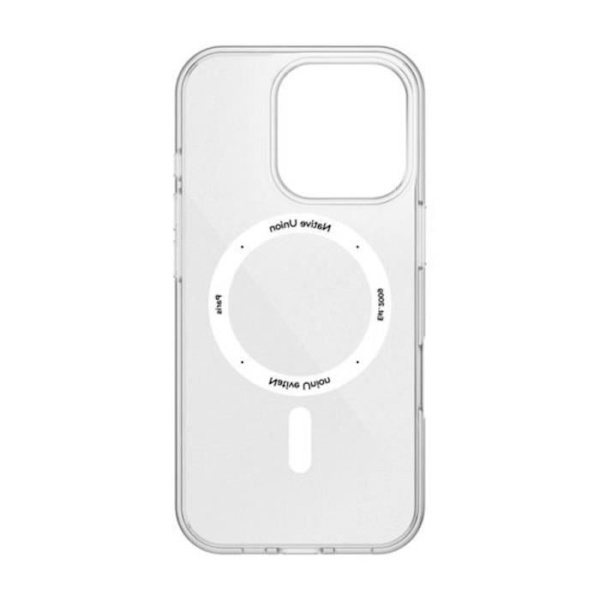 Skyddsskal - NATIVE UNION - iPhone 16 Pro - Stötresistent 3M - Transparent - Kompatibel med MagSafe Transparent