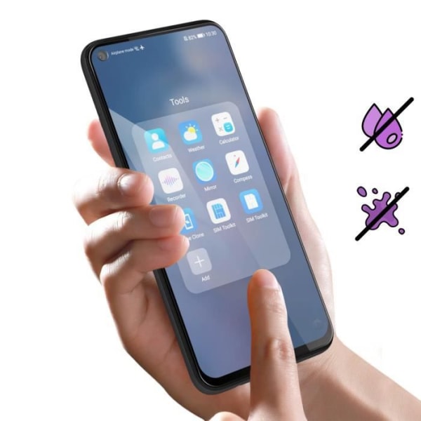 Karkaistu lasi Huawei P20 Lite 9H+ Kovuus Elinikäinen Takuu Force Glass Musta Svart