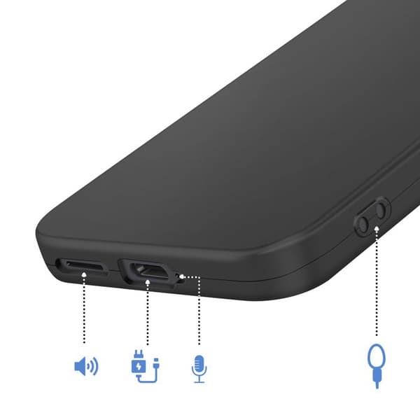 Silicone Cover til Galaxy S26 Plus med Forstærkning til Kamerablok Sort Svart
