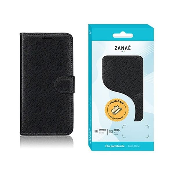 Etui Pung - ZANAÉ - Galaxy Note 8 - Sort - Fuld beskyttelse - Plads til kort Svart