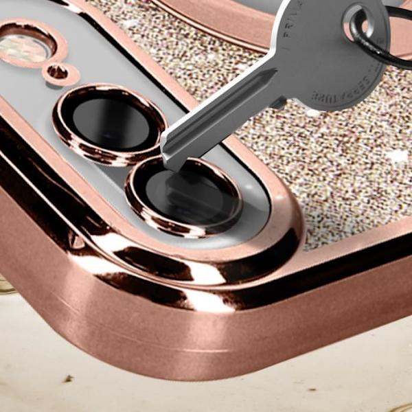 Fodral för iPhone 7 Plus i rosa guld glitter