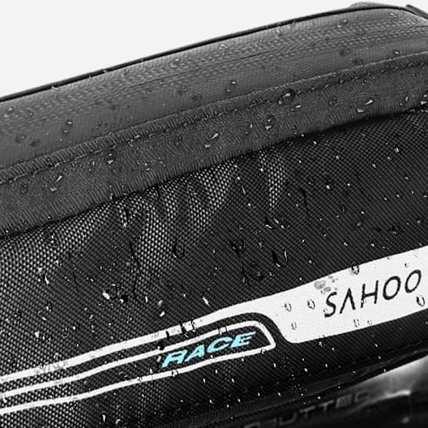 Vandtæt cykelsteltaske 0,4L - SAHOO - Sort - Reflekterende logo Svart