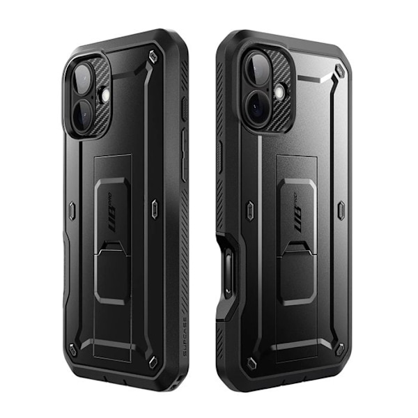Suojakotelo - Supcase - Unicorn Beetle Pro - Puolijäykkä - Musta - iPhone 16 Svart