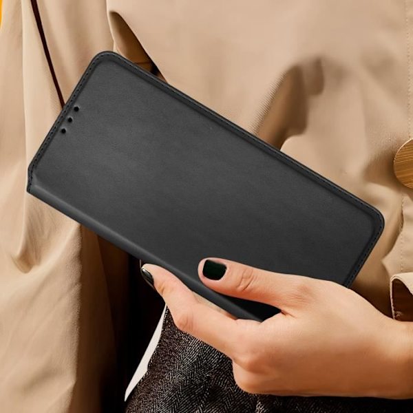 Fodral till Xiaomi Redmi A3 - AVIZAR - Vändkortshållare och videostöd - Svart Svart