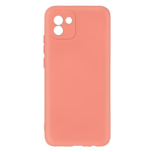 Beskyttelsescover AVIZAR til Samsung Galaxy A03 - Semi-hård silikone - Soft-touch overflade - Rosa Rosa