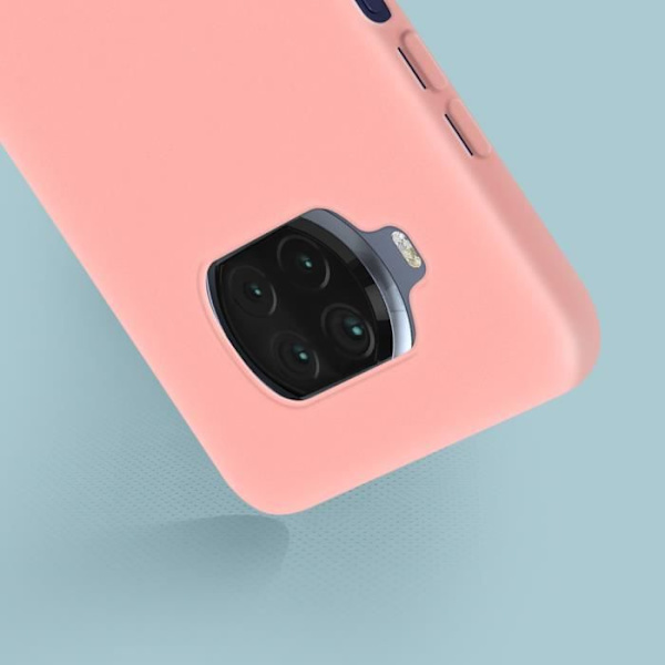 Skyddsfodral - AVIZAR - Xiaomi Mi 10T Lite - Flexibel silikon - Rosa - Mjuk finish Rosa