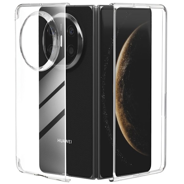 Skydd för Huawei Mate X6 Höjda kanter Förstärkta hörn Transparent Vit
