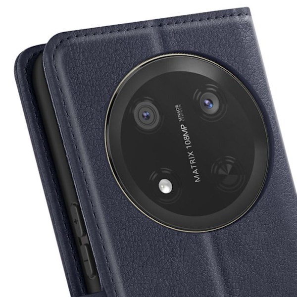 Fodral för Honor Magic 7 Lite Fodral med Kläpp och Videostöd Blå Natt Blå