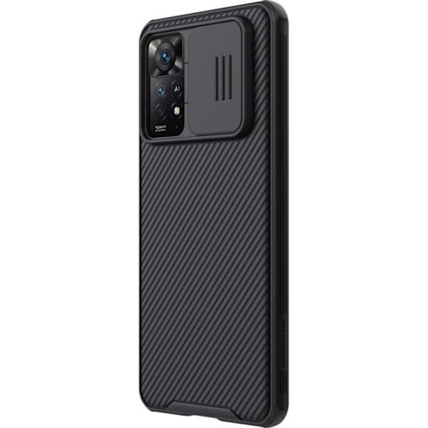 Kotelo - NILLKIN - CamShield Pro - Xiaomi Redmi Note 11 Pro - Musta - Tyylikäs - Jäykkä sort