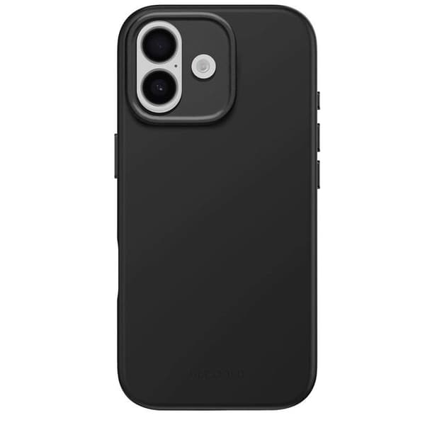 Coque MagSafe - DECODED - iPhone 17 - Antimikrobinen Silikoni - Phantom Black - Iskunkestävä Suoja Svart