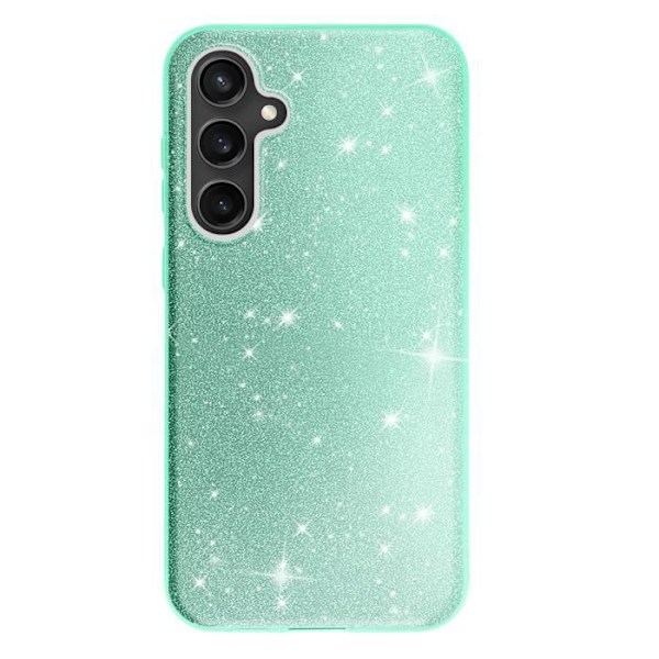 Glittrande Stöttålig Fodral för Samsung Galaxy S23 FE Grön Grön