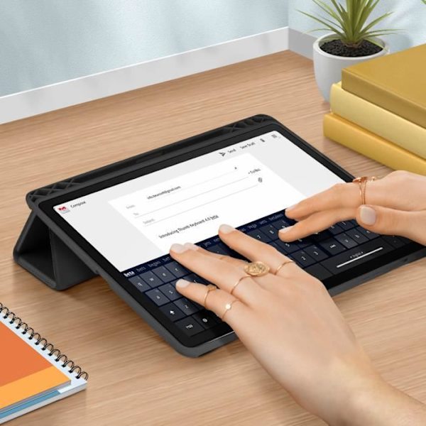 Etui - Dux Ducis - Galaxy Tab S7 11.0/S8 - Fuld beskyttelse - Videostand - Modulerbart tastatur Svart