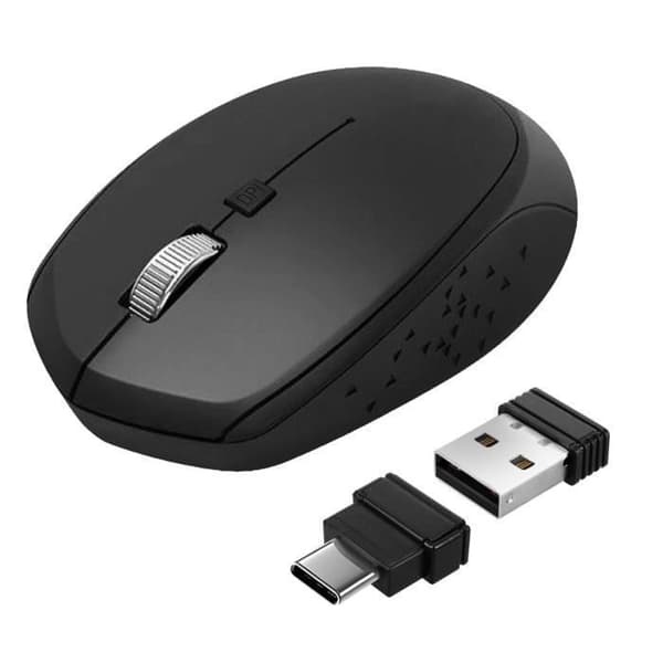Langaton hiiri Macbookille, USB-C USB Akashi musta