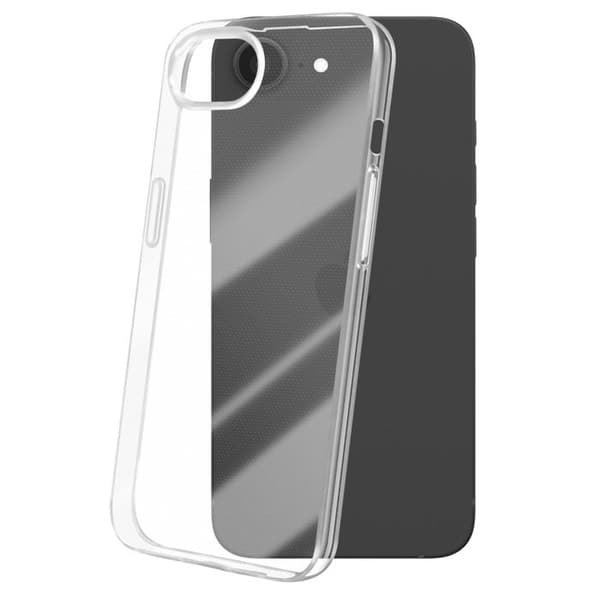 Coque - iPhone - 16e - Silikon Transparent - Stötsäker - Mjuk Vit