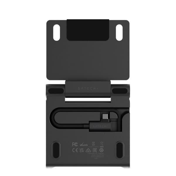 Stöd för surfplatta - SATECHI - Fällbart stativ med USB-C-hubb - 4K HDMI-utgång - SD-kortläsare & USB - Svart