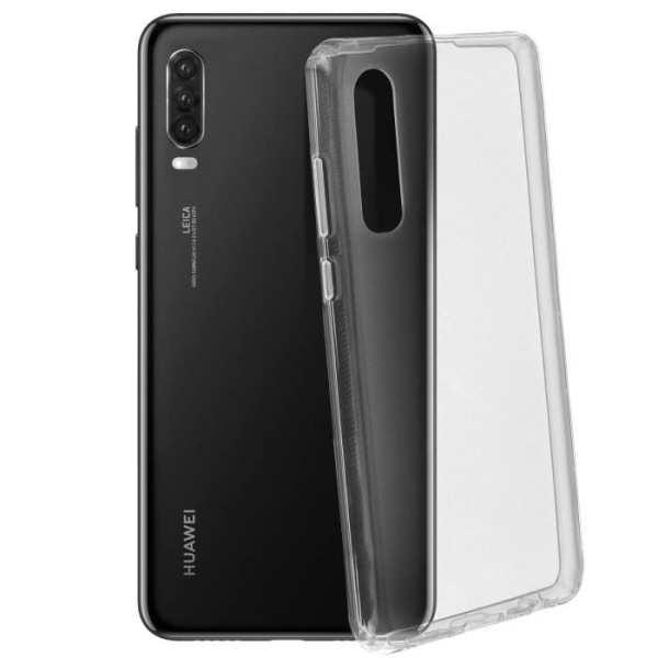 Huawei P30 Silikone Gel Ultratyndt anti-ridsebeskyttelsesetui - gennemsigtig hvid