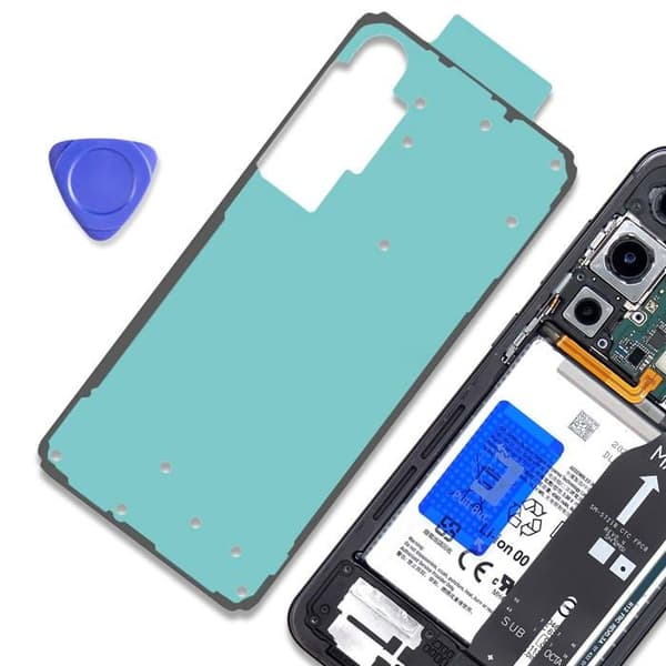 Original bageste glas klæbemiddel til Galaxy S24 FE Service Pack Samsung Grøn Grön