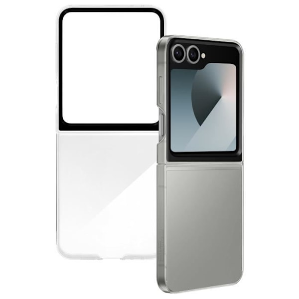 Originalt silikonetui til Samsung Galaxy Z Flip 6 Fleksibel og tynd Samsung Transparent Transparent