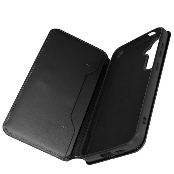 Suojakuori Samsung Galaxy S24 Plus -puhelimelle - AVIZAR - Kaksitaskuinen Flip Stand Function - musta Svart