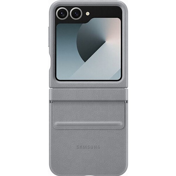 Coque - Kindsuit - Galaxy Z Flip 6 - Äkta läder - Grå - Mjuk Grå