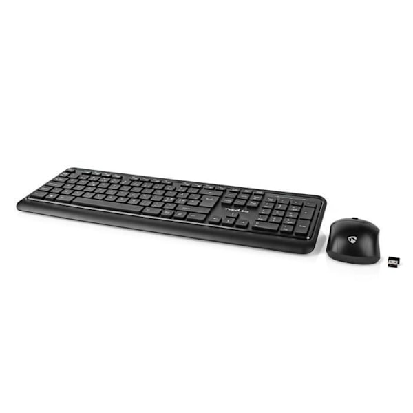 Nedis Tastatur- og musekit | KBMCW100BKND | Hollandsk Layout