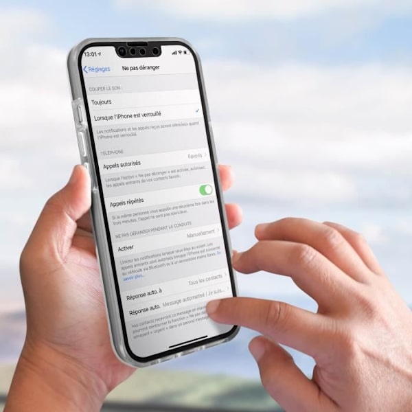 360° iPhone 13 Pro Max Case läpinäkyvä kotelo