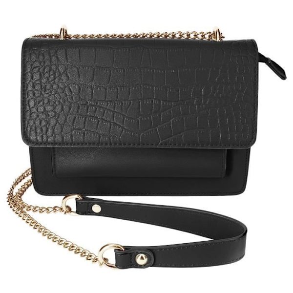 Metallic Chain skuldertaske - Gallantry - Sort Svart