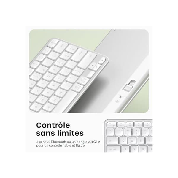Bluetooth-tangentbord - SATECHI - Slim EX1 - QWERTY US - Aluminium - Multi-enheter 4-i-1