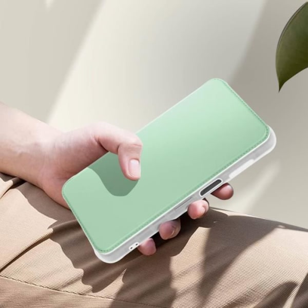 Etui, der er kompatibelt med Samsung A23 Folio Pale Green Cover Grön