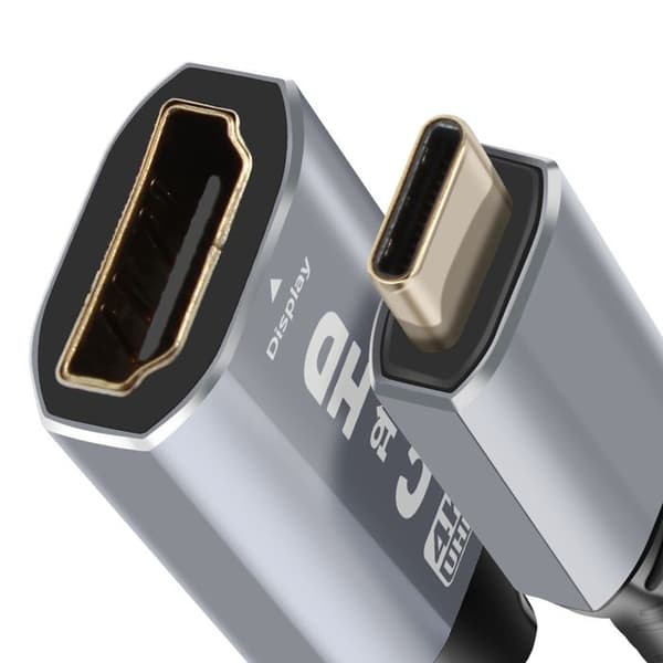 USB C til HDMI videoadapter - LinQ - 4K - Kompakt design - Plug and Play - Sort
