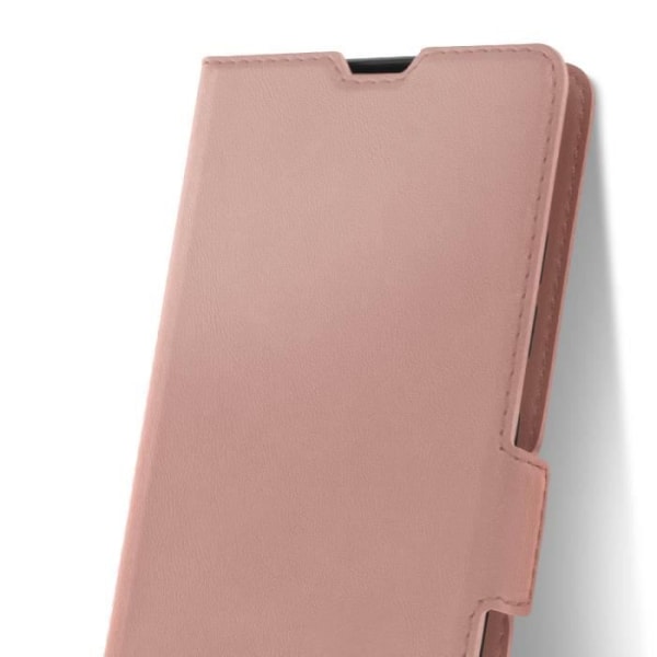 Fodral för Samsung S20 FE - AVIZAR - Kortficka - Videostöd - Rosa - Hård - Ekologisk läder rosa guld